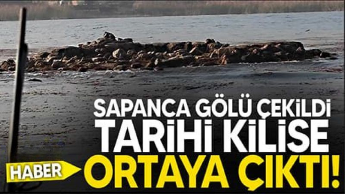 Sapanca Gölü'nde Sular Çekildi, 1800 Yıllık Tarihi Kalıntılar Ortaya Çıktı